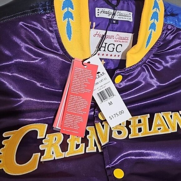 Kobe Bryant Mamba Crenshaw Los Angeles Lakers Satin Jacket Medium New - Picture 4 of 13